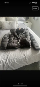 Black puffer river island coat - Picture 1 of 3