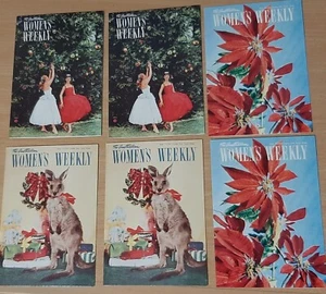 The Australian Womens Weekly Vintage Collectable Greeting Cards X 6 - Picture 1 of 2
