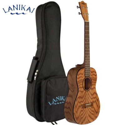 Lanikai OA-B Oak Series Oak Top Baritone Ukulele Satin Natural with Padded Bag - Image 1 of 3