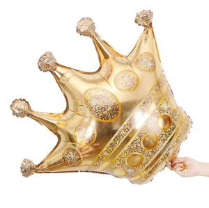 Crown Balloon Birthday Decoration Princess Queen King Party Helium/Air - Picture 1 of 12