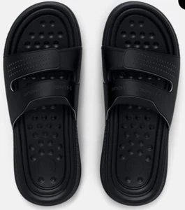 Under Armour Women's Ansa Studio Slide Sandal-Black-sz 7-adjustable straps - Picture 1 of 14