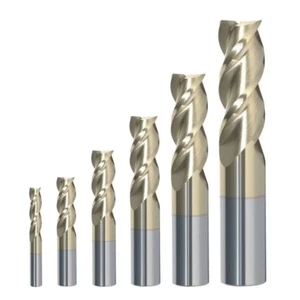 RIP Cutting Tools 6 Piece 3-Flute SE Carbide End Mill Set for Aluminum, 1/8-1/2 - Picture 1 of 1