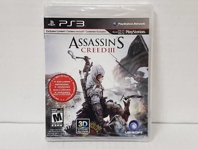 Assassin's Creed III 3 (Sony PlayStation 3, 2012) Brand New PS3 Not for Resale - Image 1 of 4