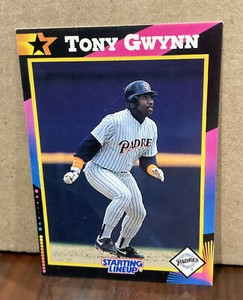 TONY GWYNN 1992 KENNER STARTING LINEUP CARD - SAN DIEGO PADRES
