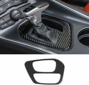 Gear Shift Panel Cover Trim for Dodge Challenger 2015 up (Carbon Fiber Grain) A - Picture 1 of 7