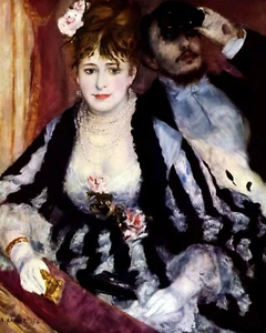Die Theaterkiste ""La Loge"" Gemälde von Pierre-Auguste Renoir Reproduktion - Bild 1 von 3