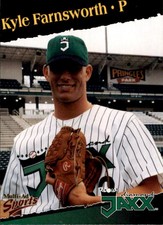 1998 West Tennessee Diamond Jaxx Multi-Ad #7 Kyle Farnsworth Wichita Kansas Card