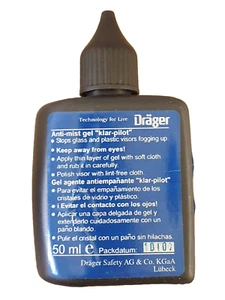 Dräger Klar-Pilot Gel 50ML Klarsichtmittel R52560 für Atemschutzmasken & Visiere - Picture 1 of 3