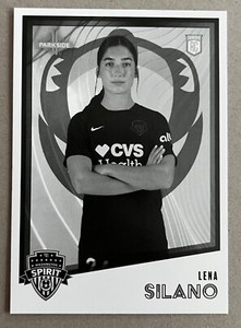 Lena Silano 2023 Parkside NWSL Volume 1 BLACK & WHITE Rookie #1 SPIRIT