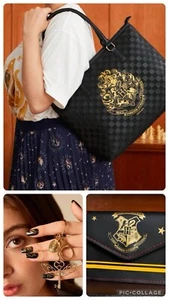 Harry potter hogwarts crest Print Tote Shoulder Card Holder And Keychain - Picture 1 of 17