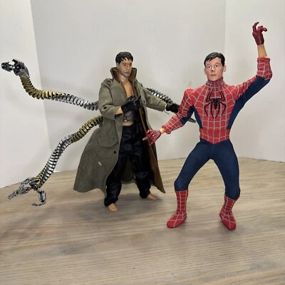 Marvel Spider-Man 2 & Doc Ock Super Poseable 12" Figures 2 Pc Set Toy Biz 2004 - Image 1 of 4