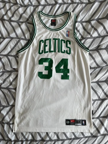 Nike Boston Celtics Paul Pierce Authentic White Basketball Jersey Size 44 Cover