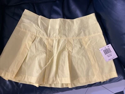 Falda amarilla plisada Guess Jeans para mujer talla 28 nueva con etiquetas Foto 1 de 4