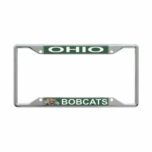 OHIO UNIVERSITY BOBCATS CHROME LICENSE PLATE FRAME HIGH QUALITY GRAPHICS - Picture 1 of 1