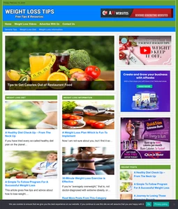 Sitio web de pérdida de peso negocio en venta - oportunidad de negocio de trabajo desde casa - Imagen 1 de 3