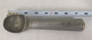 Vintage #20 Zeroll ROLL DIPPERS Ice Cream Scoop Liquid Filled Handle Brown End - Picture 1 of 6