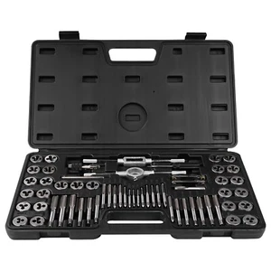 60pc Tap and Die Set, SAE & Metric Threading Tool Kit w/ Case for Pro/DIY - Picture 1 of 15