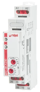 Zeitrelais, 2 Wechsler, einschaltverzögert, 230V AC 8A 8 Zeitbereiche - Bild 1 von 4