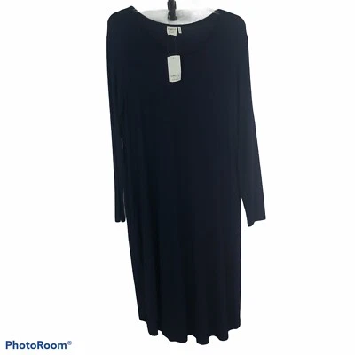 Vestido para mujer SIMPLE By SUZANNE BETRO talla pequeña color azul tejido ligero $86 Foto 1 de 4