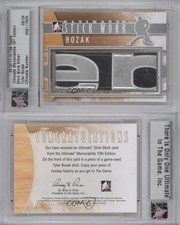 2010-11 ITG Ultimate Memorabilia 10th Edition Stick Work Silver /24 Tyler Bozak
