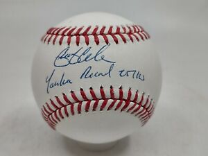 Gerrit Cole Signed " Yankee Record 257 K's " OML Baseball /22 AUTO Fanatics Holo