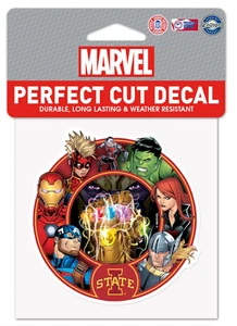 Iowa Cyclones Marvel Avengers Perfect Cut Decal 4"x4" - Picture 1 of 4