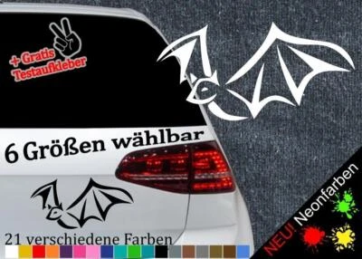 STICKERFREAKS Fledermaus Aufkleber -6 Größen 21 Farben- Flughund Tribal Vampir Halloween Bat