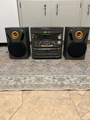 Vintage Emerson MS9600 Home Audio System 6 CD Changer/Radio/Cassette Player - Image 1 of 4