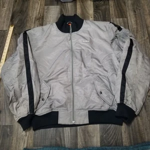Ralph Lauren Military Jacket XXL Men Gray Orange Vintage Polo Jeans Flight Pilot - Picture 1 of 18