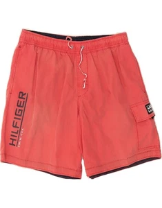 Tommy Hilfiger Herren Graphic Badeshorts Medium Rot Baumwolle AW04 - Bild 1 von 3