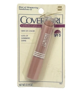 Vintage Covergirl Lippenlicks getönter Lippenbalsam 11 Sandstein 0,14 Oz. einzeln transparent Neu im Karton - Bild 1 von 5