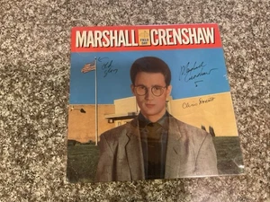 Marshall Crenshaw 1983 autograph LP inscribed w/band signatures Field Day. - Picture 1 of 13