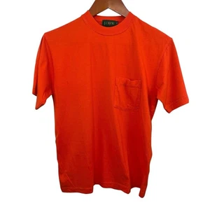 J.Crew Vintage T-Shirt Ruderer Herren XS Orange Rundhals Tasche Preppy - Bild 1 von 8