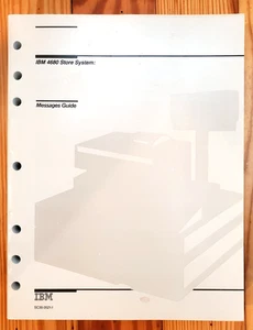 Vintage IBM 4680 Store System "Messages Guide" SC30-3521-1 Point of Sale Rare GC - Picture 1 of 19