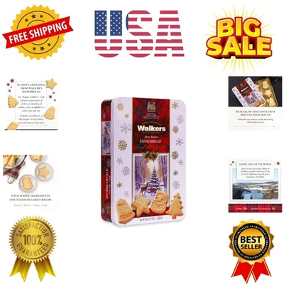 Walker’s Assorted Shortbread Cookies in Festive Shapes - Shortbread Cookie Ti... - Image 1 of 4