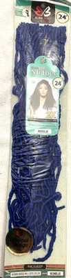 7 Packs of Nu-Locs - 24" - 14X  Soft & Light First Class Hair - Bobbi Boss  Blue - Image 1 of 4