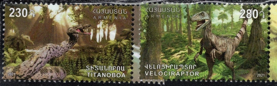 Dinosaurios Armenia MNH 2021 Foto 1 de 1