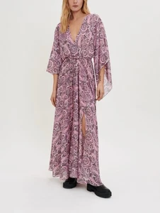 Maje Paisley Flowing Scarf Dress - Picture 1 of 7