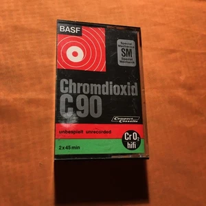 BASF Chromdioxid SM C 90 Cassette,IEC II/High Position,sehr guter Zustand,1971 - Picture 1 of 6