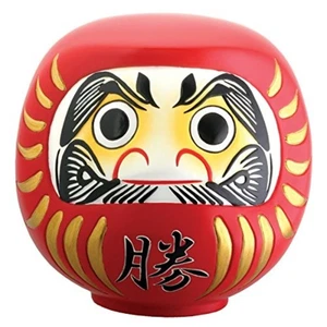 Rote Daruma Puppe Figur Buddhistischer Mönch Bodhidharma Good Luck Statue Neu - Bild 1 von 2