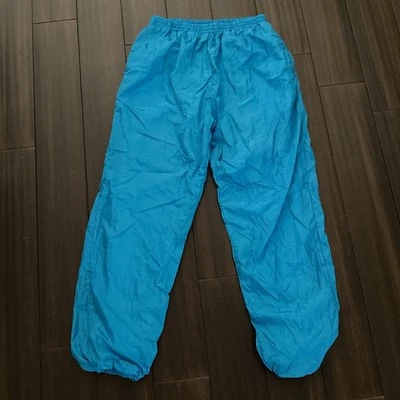 Vtg 90s Turquoise Blue Crossroads Lined Windbreaker Track Pants Women’s Large Foto 1 de 4