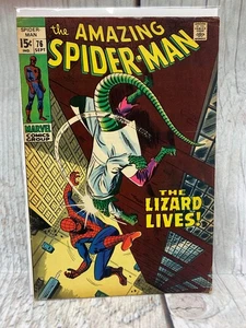 Amazing Spider-Man #76 (1969) ¡Bien 6,0 Lizard Battle! Clásico Marvel Edad de Plata - Imagen 1 de 6