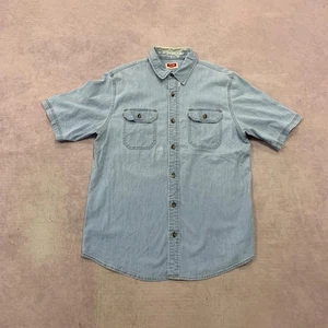 Wrangler Hemd Kurzarm Jeanshemd mit Brusttaschen Herren M - Bild 1 von 6