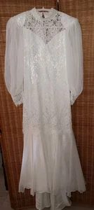 Vestido de novia Susan Lanes Country Elegance marfil encaje talla 8 forrados - Imagen 1 de 13