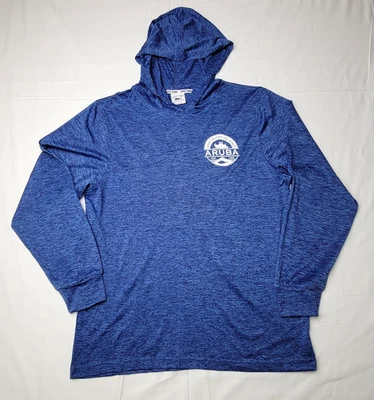 Camisa de atún picante costera para hombre talla grande manga larga con capucha pesca Foto 1 de 4