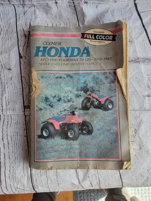 M311 Clymer Manual Honda ATC TRX Fourtrax 70-125 1970-1986 Triciclo Cuádruple Libro LEER Foto 1 de 4