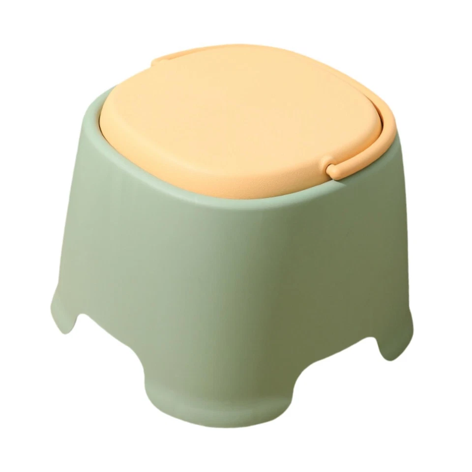 Small Stool Foot Rest Stackable European with Handle Portable Seating Chair for - Image 1 of 1