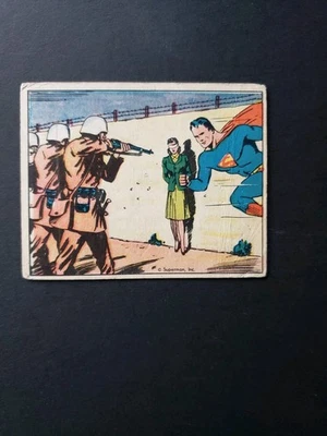 1940 SUPERMAN GUM INC CARD #36 Facing the Firing Squad Original and Scarce!! - Image 1 of 2