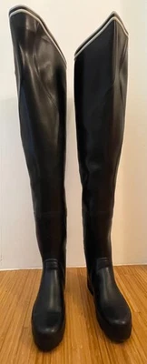 AIGLE WADERS GOMMA TAGLIA 47 BLU MARINE BREA CUISSARDEM - Imagen 1 de 4