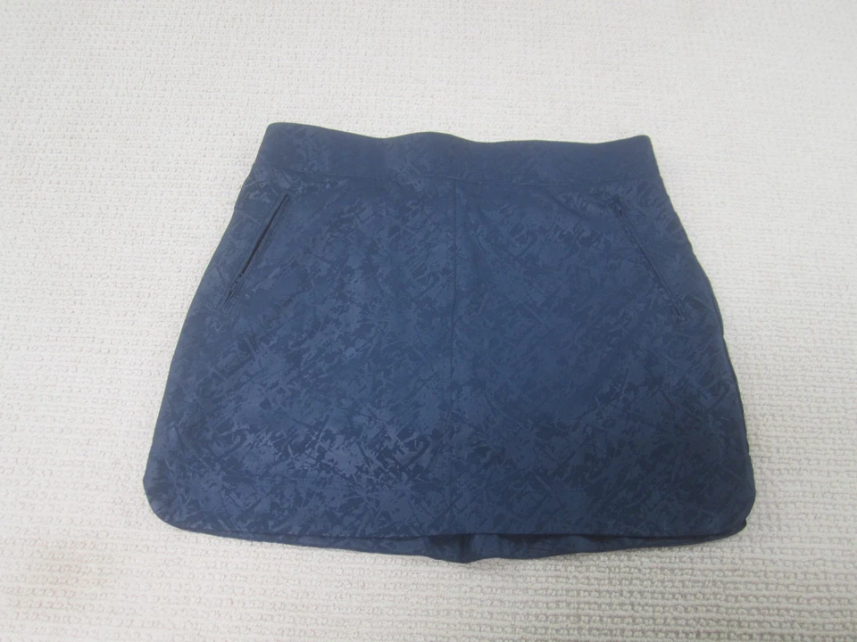 Orvis Womens Skort Medium Geometric Blue Casual Pull On w/ Pockets Active - Image 1 of 4